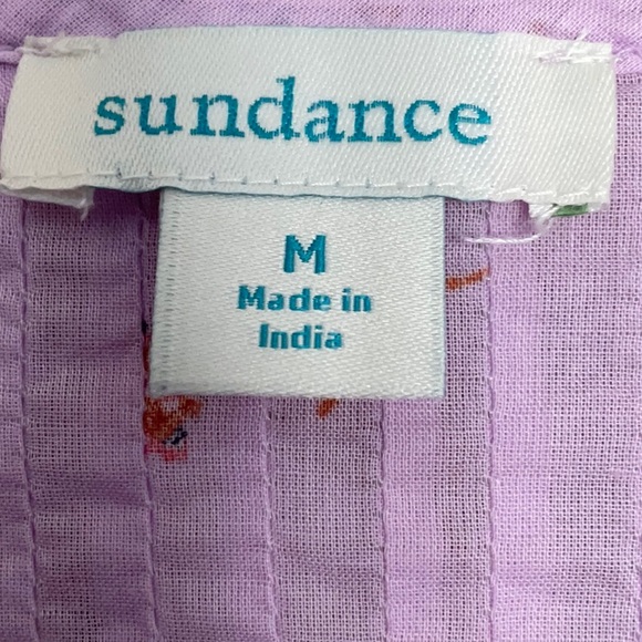 Sundance Catalog Floral Beatrice Ruffle Top, Size M. NWOT. - Picture 3 of 5